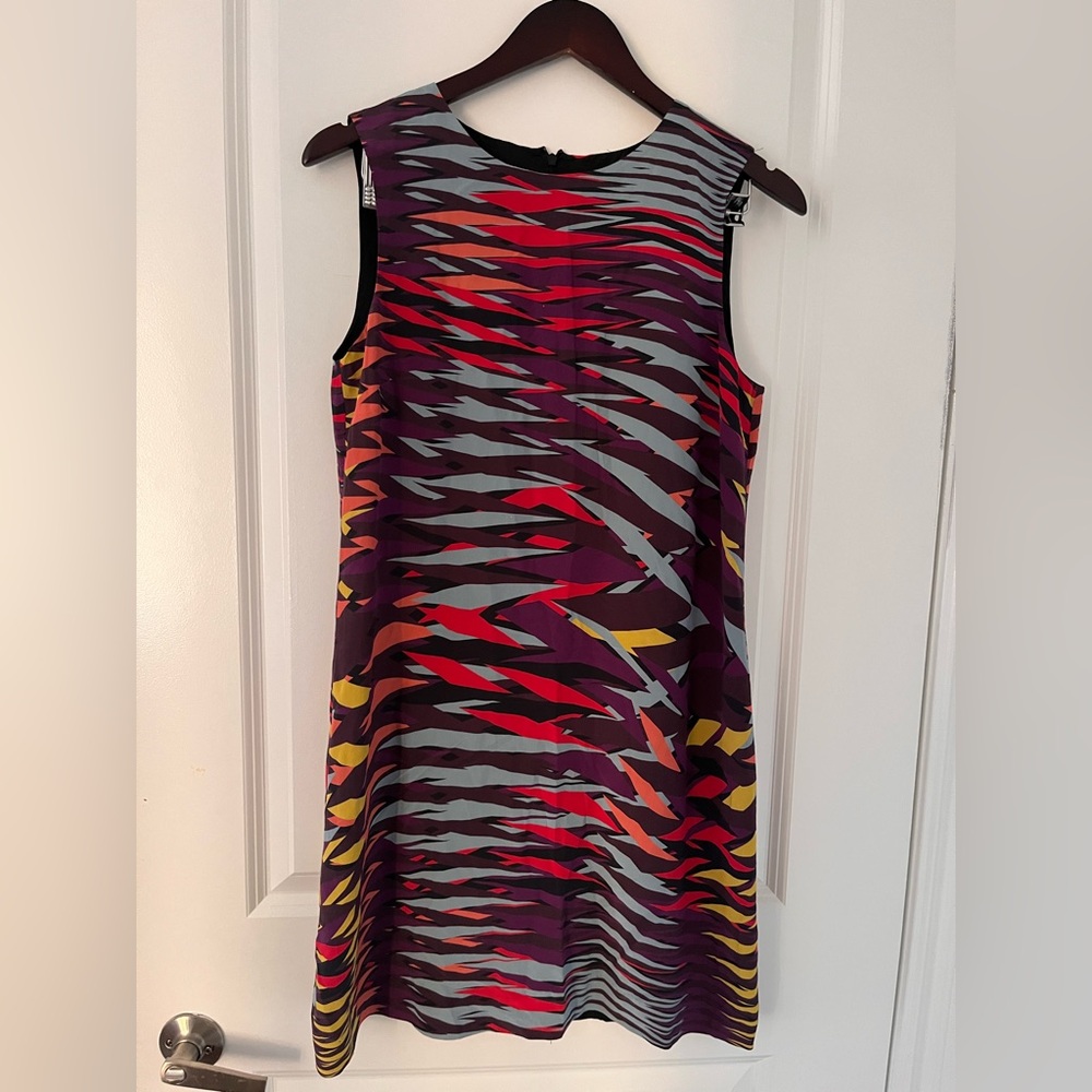 M Missoni 100% Silk Abstract Print Shift Dress - Size 42